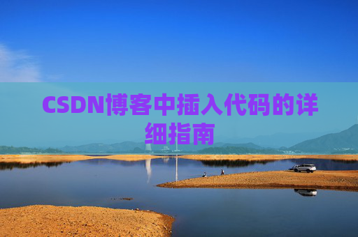 CSDN博客中插入代码的详细指南